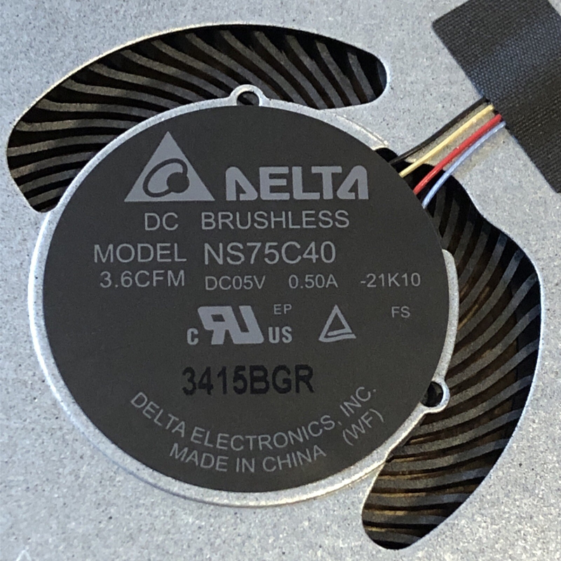 DELTA NS75C40 DC05V 0.50A 4-Wire CPU 冷却ファン Dell Inspiron 15