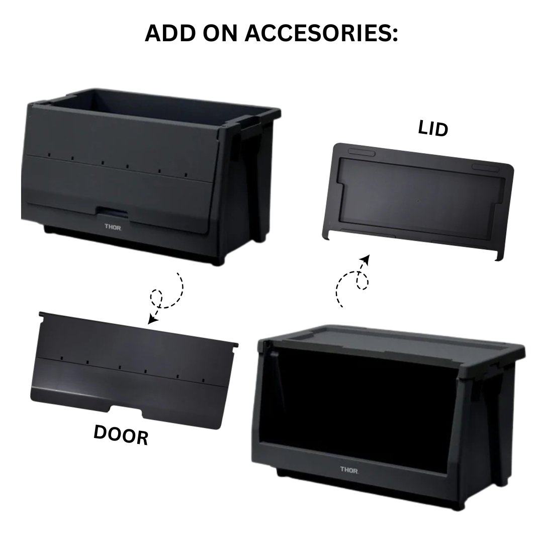 THOR Stacking Shelf Container 50L - Light Gray – Goritta Works Sdn