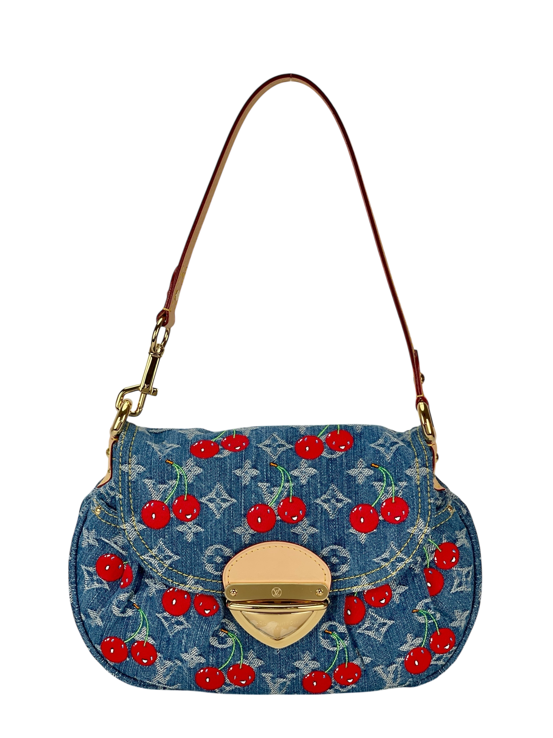 LOUIS VUITTON - LV x TM Monogram Denim Cherry Sunset Bag