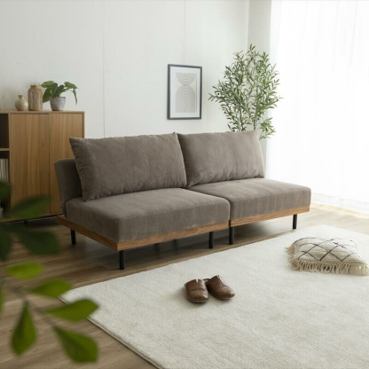 リクライニングコーデュロイソファ2点セット | 深いくつろぎを叶える