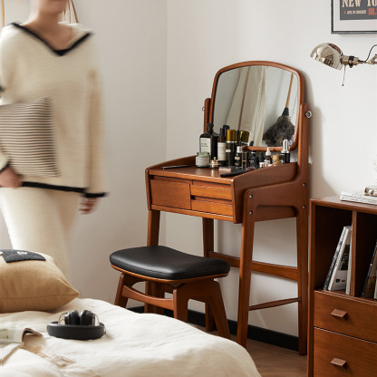 ツゲ材 天然木コンパクトドレッサー | ヴィンテージ感と実用性を