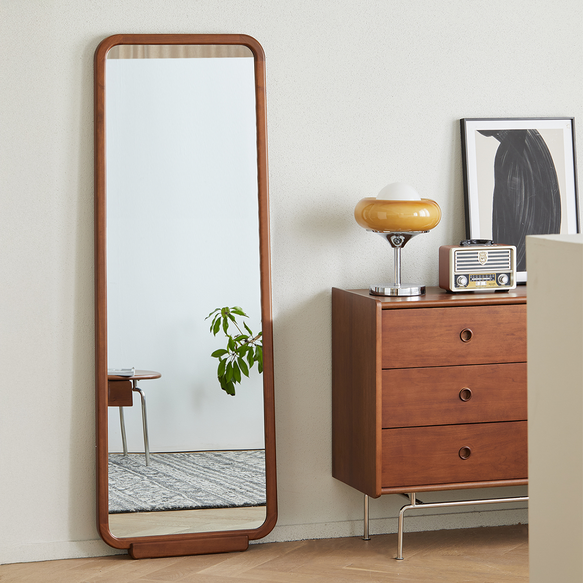 Woody Prime Boxツゲ材 木製レトロスタンドミラー | 安全性と