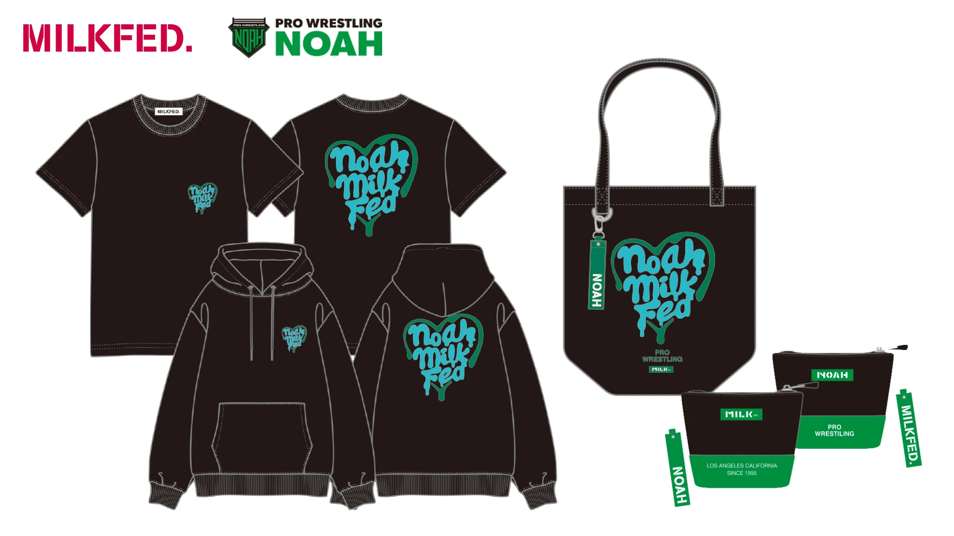 発売の度に完売アイテム続出！】 MILKFED.×プロレスリング・ノアコラボ