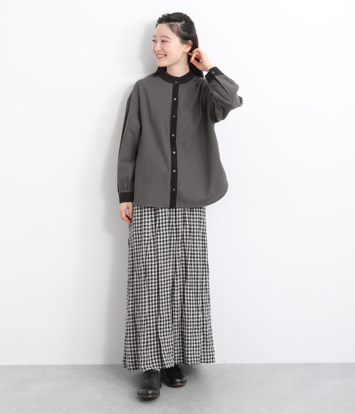 襟タックフリルシャツ｜Keitto（ケイット）の商品詳細