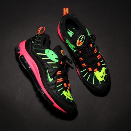 国内2月16日発売予定】ナイキ エアマックス 98 ネオン ブラック/ボルト