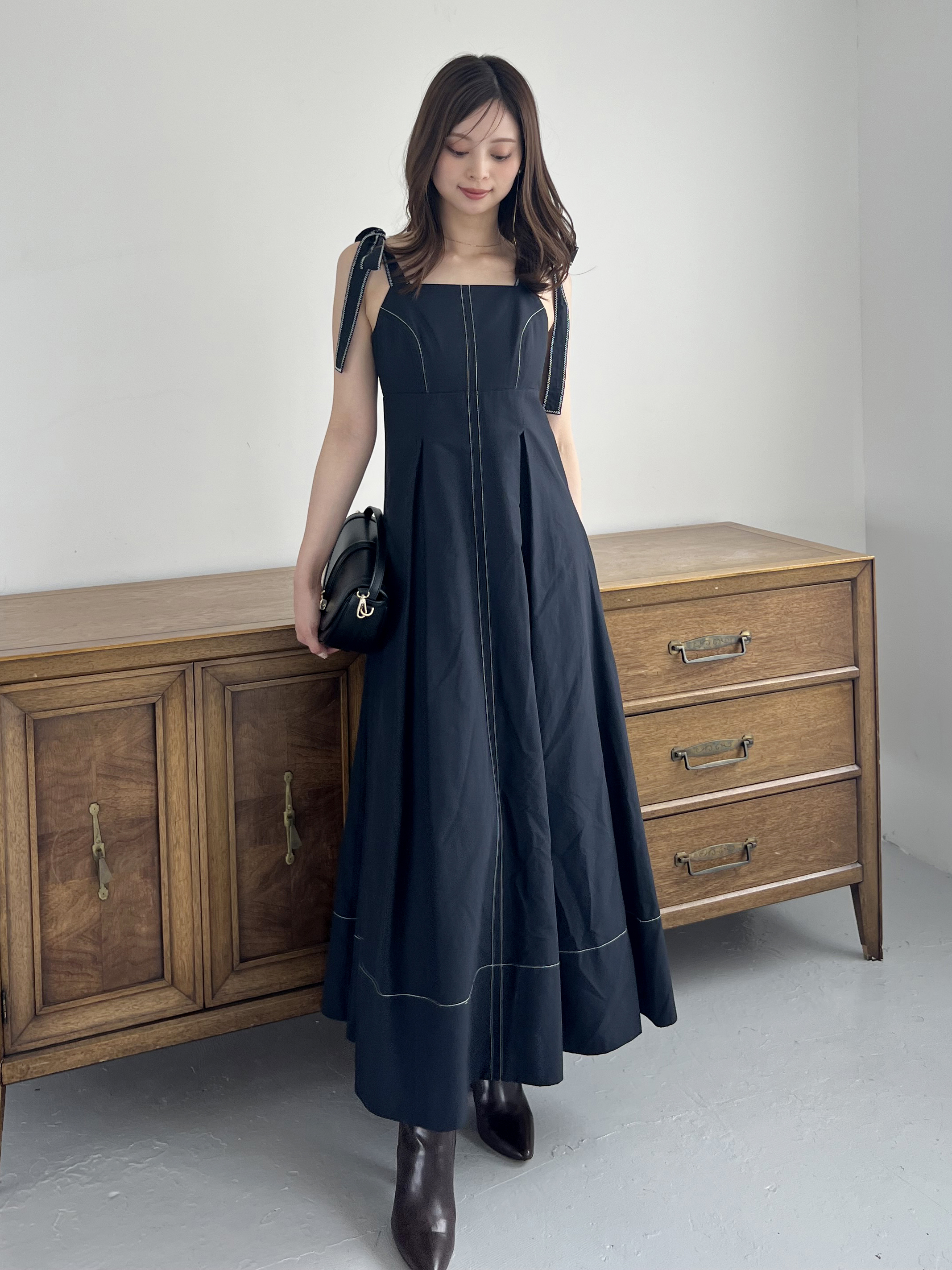 タックキャミワンピース(マキシ・ロングワンピース)｜ワンピース