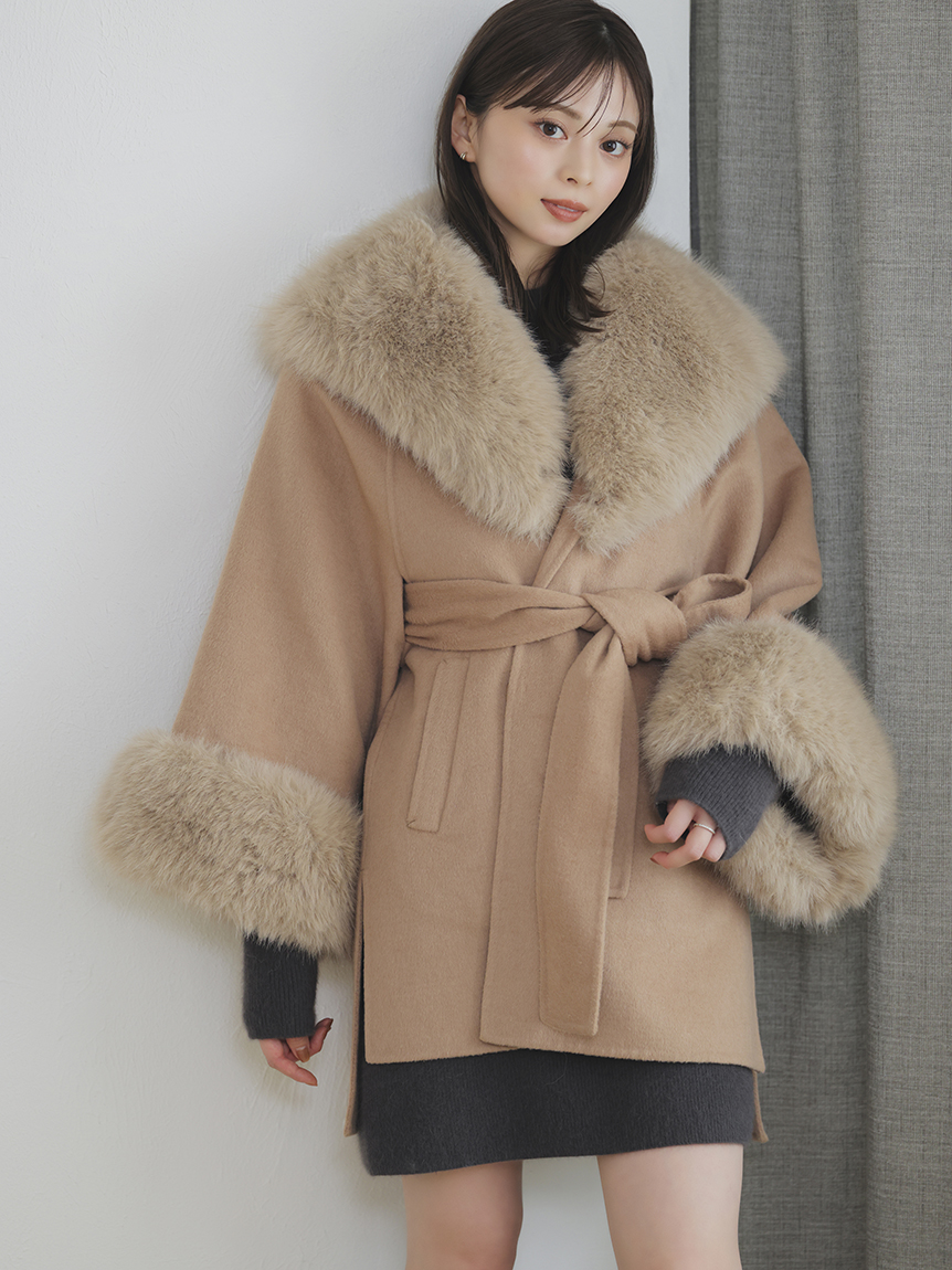 ファーケープコート(コート)｜アウター｜SNIDEL(スナイデル)の通販