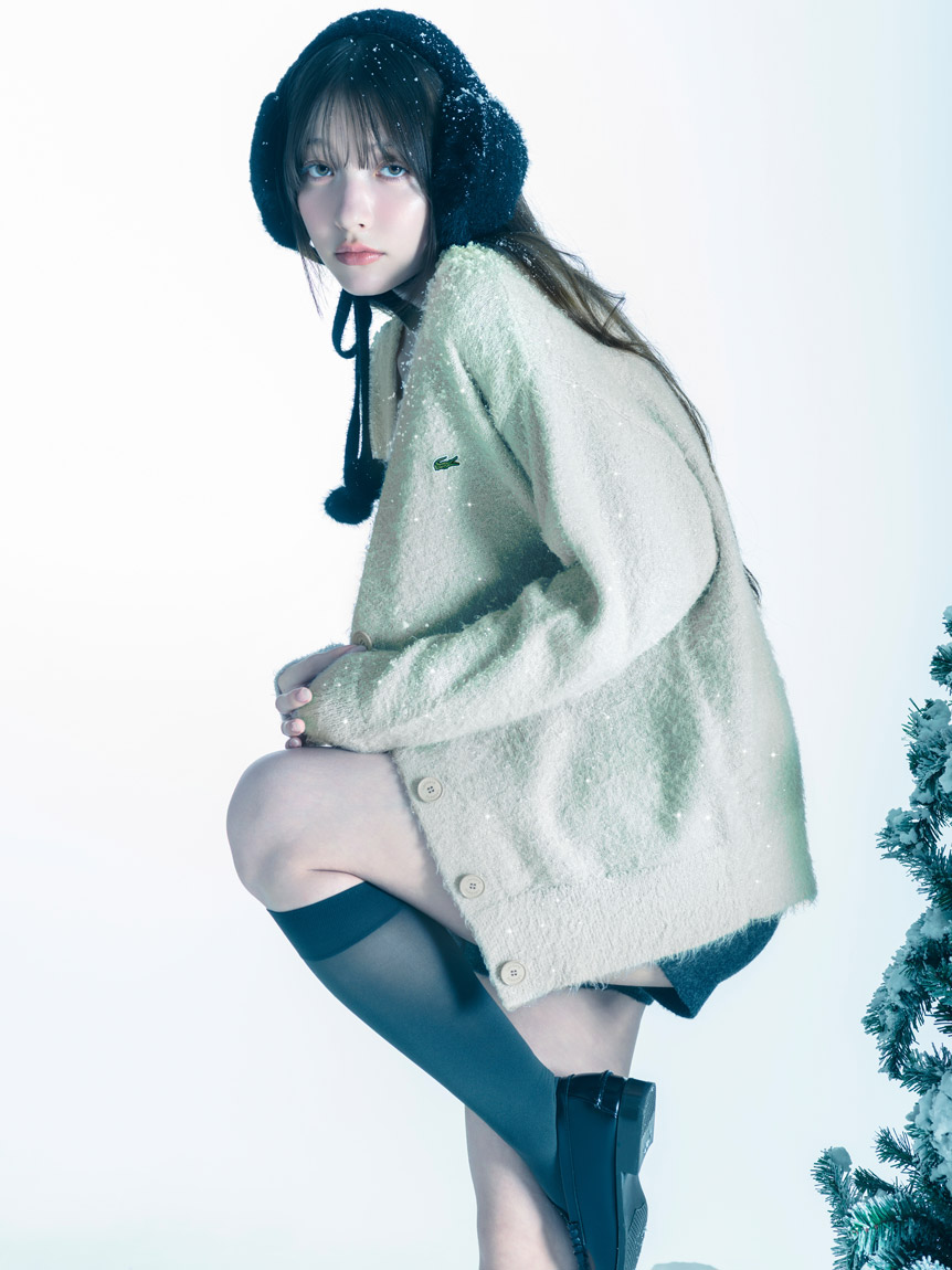 LACOSTE/ラメニットカーディガン(カーディガン)｜トップス｜SNIDEL