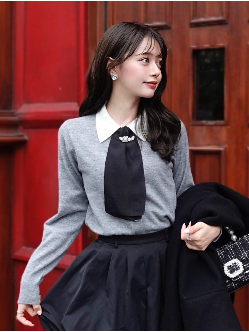 タイ付きビジューカーディガン(カーディガン)｜トップス｜SNIDEL