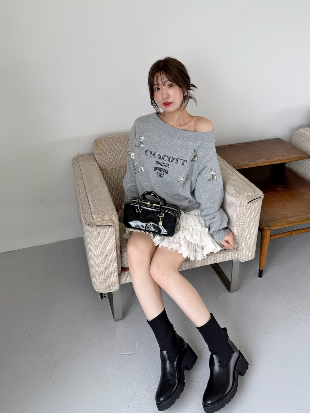 Chacott】刺繍スウェットプルオーバー(Tシャツ・カットソー)｜トップス