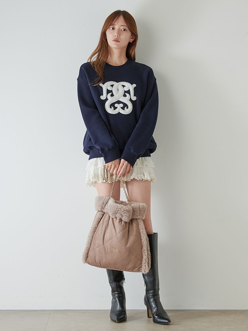 WEB限定/ボアコレクション】ロゴモチーフスウェット(Tシャツ