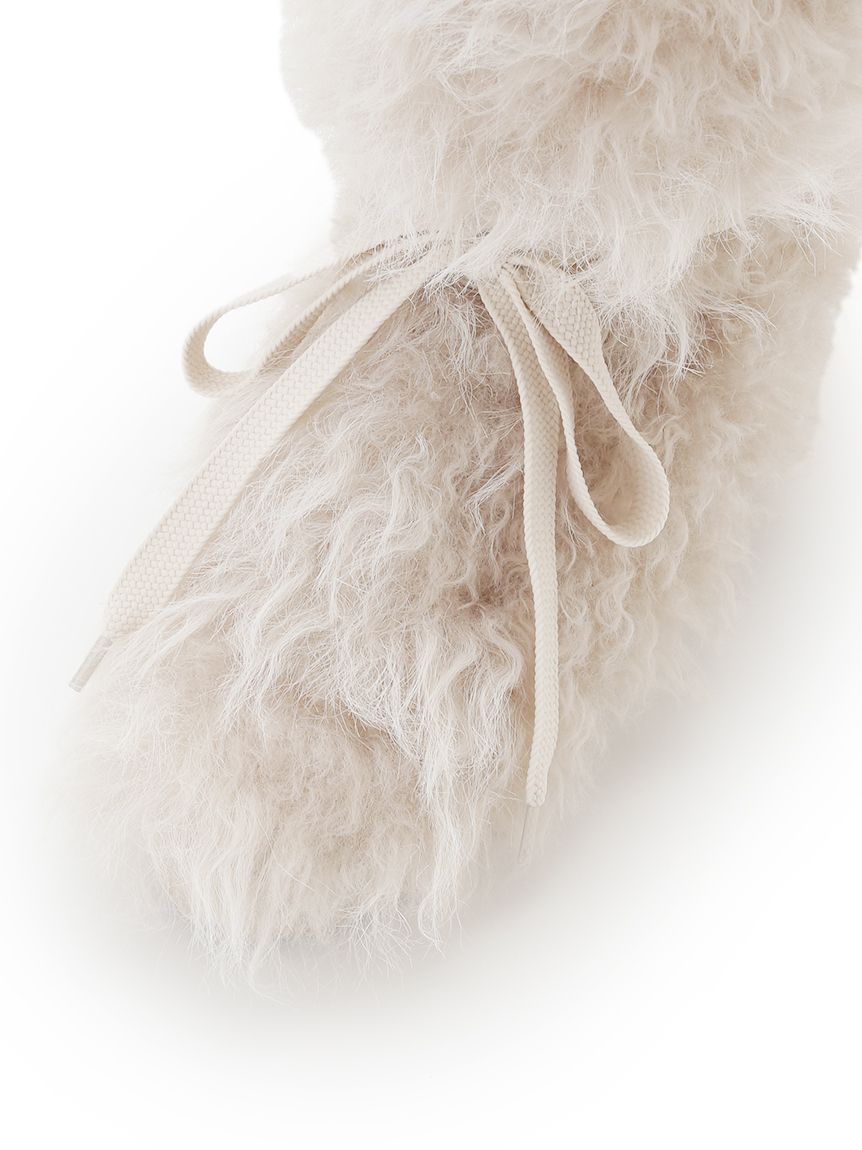 レースアップファーブーツ(ブーツ)｜シューズ｜SNIDEL(スナイデル)の