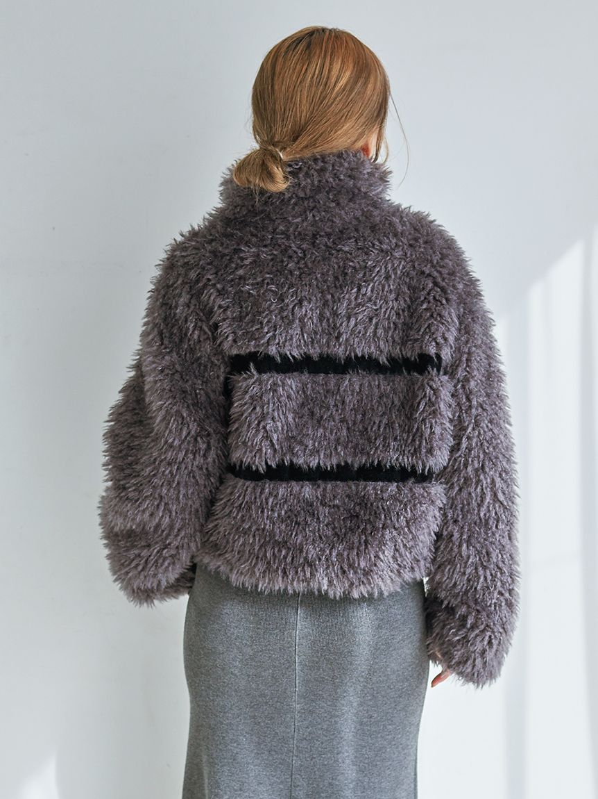 Sustainableリボンボアショートコート(コート)｜アウター｜SNIDEL