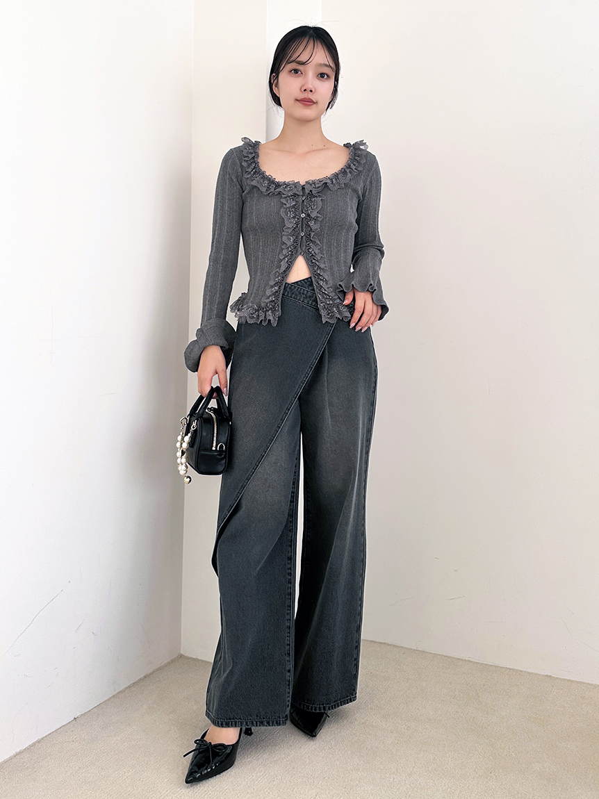 Sustainableフリルニットプルオーバー(ニット)｜トップス｜SNIDEL