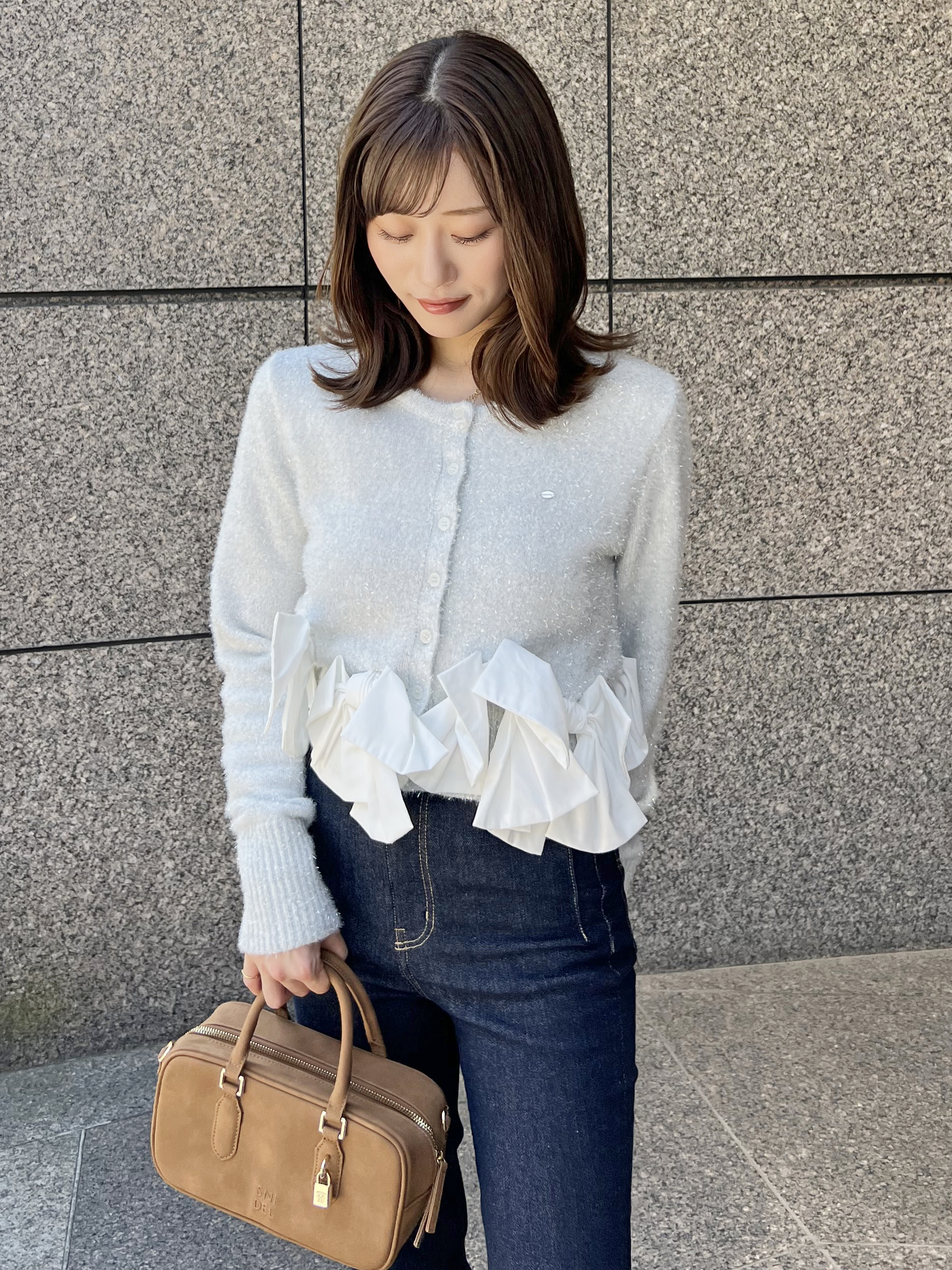 リボンモチーフカーディガン(ニット)｜トップス｜SNIDEL(スナイデル)の