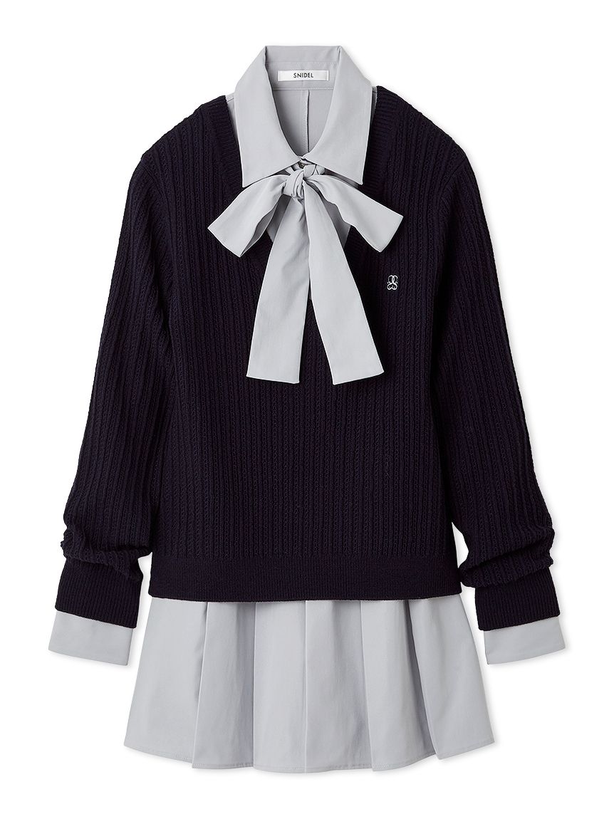 シャツコンビチュニック(シャツ・ブラウス)｜トップス｜SNIDEL