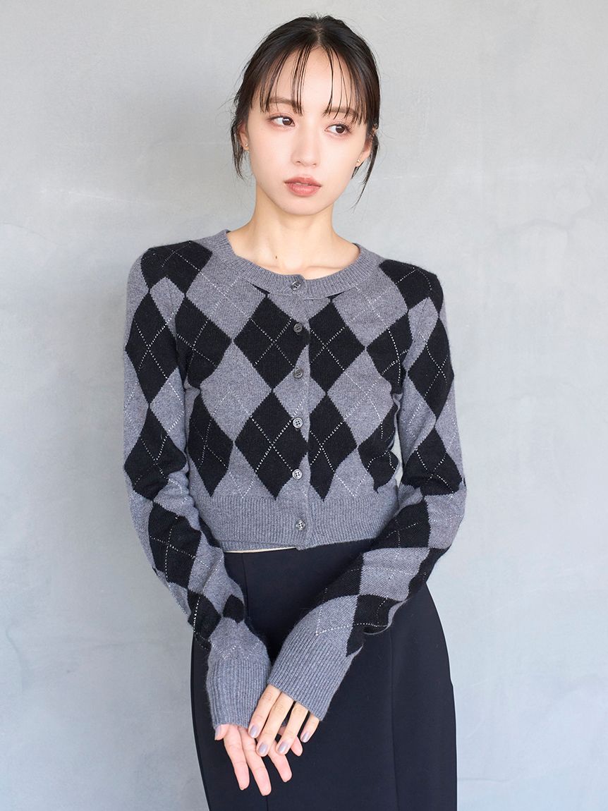 アーガイルニットアンサンブル(ニット)｜トップス｜SNIDEL(スナイデル