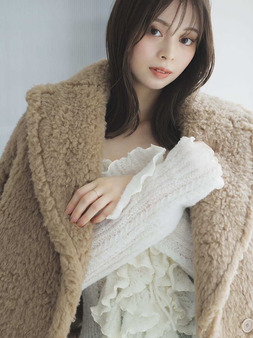 ラッフルデザインニットプルオーバー(ニット)｜トップス｜SNIDEL