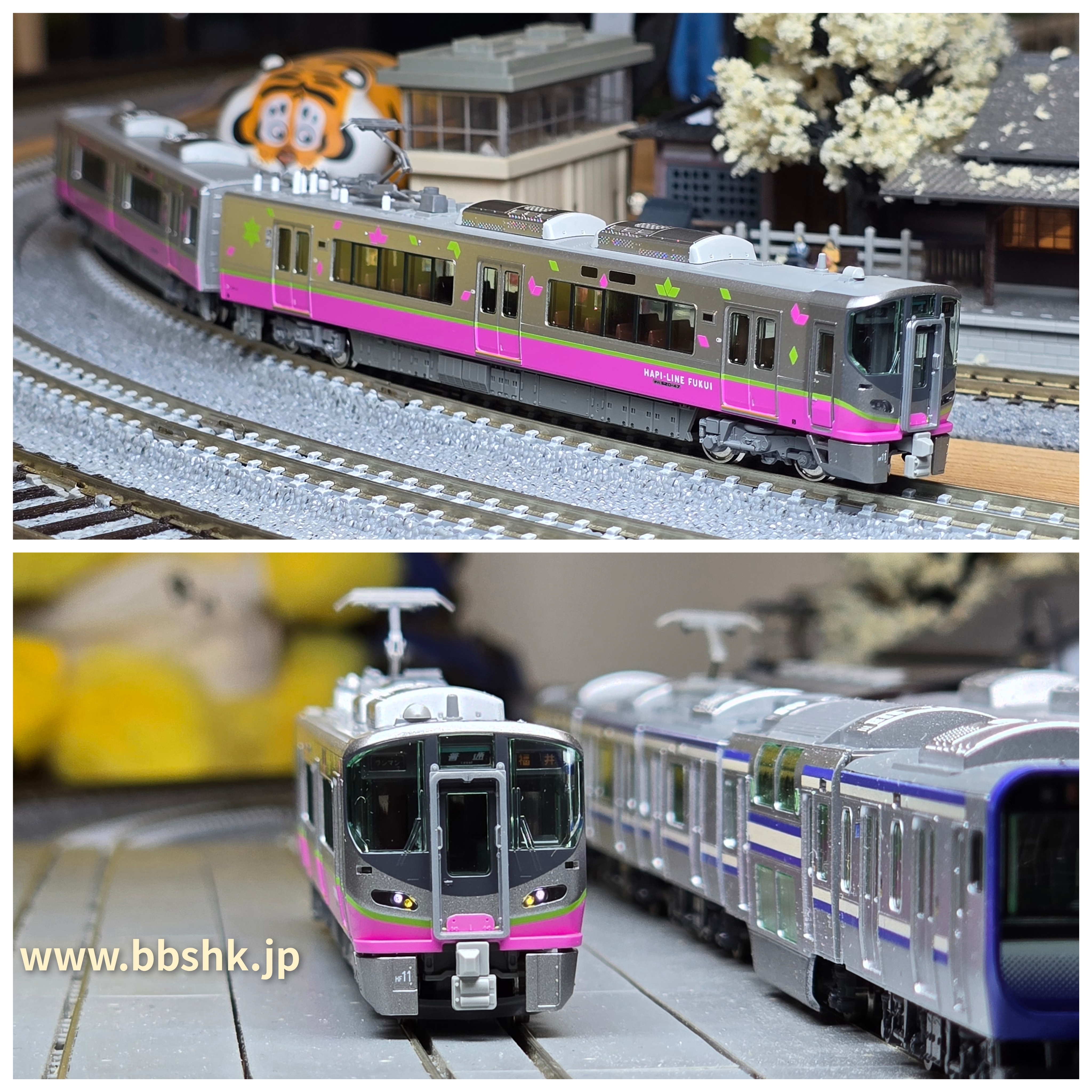KATO HAPI-LINE FUKUI 521系 2両セット Pink train!] KATO releases the Hapi Line Fukui 521 series! [N