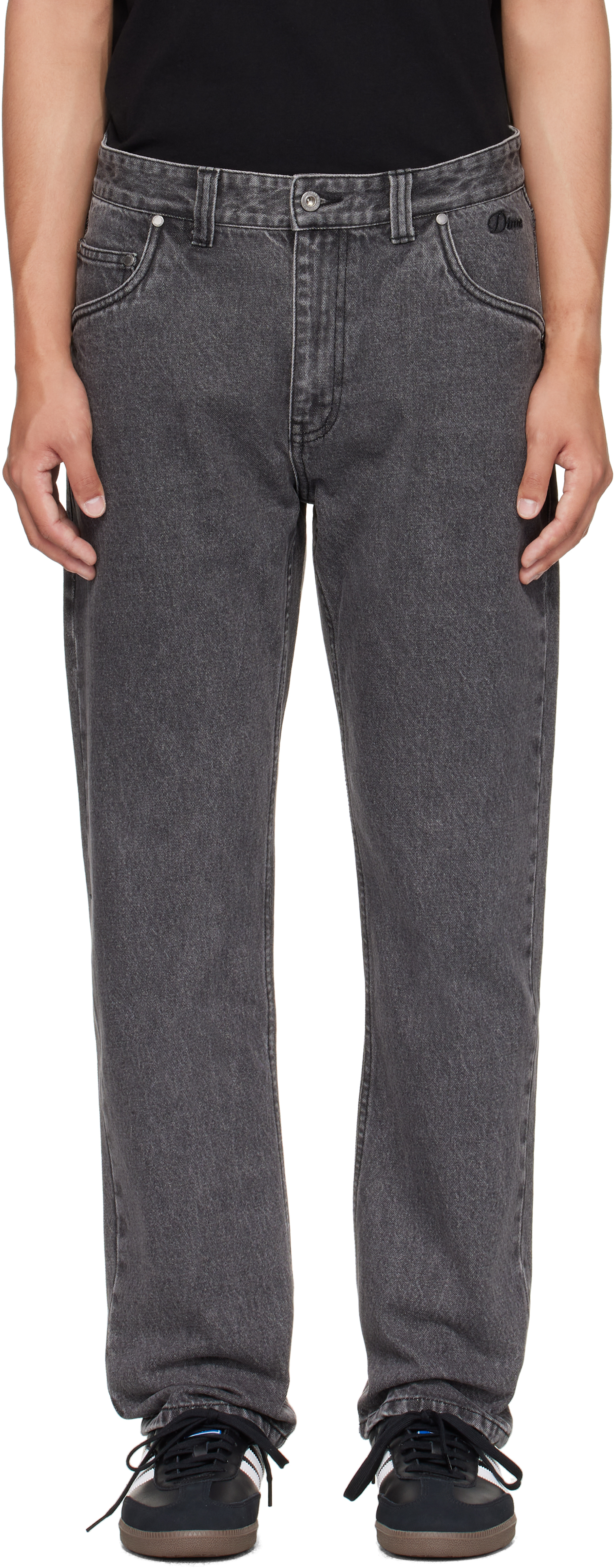 Dimeのブラック ストレートジーンズがセール中