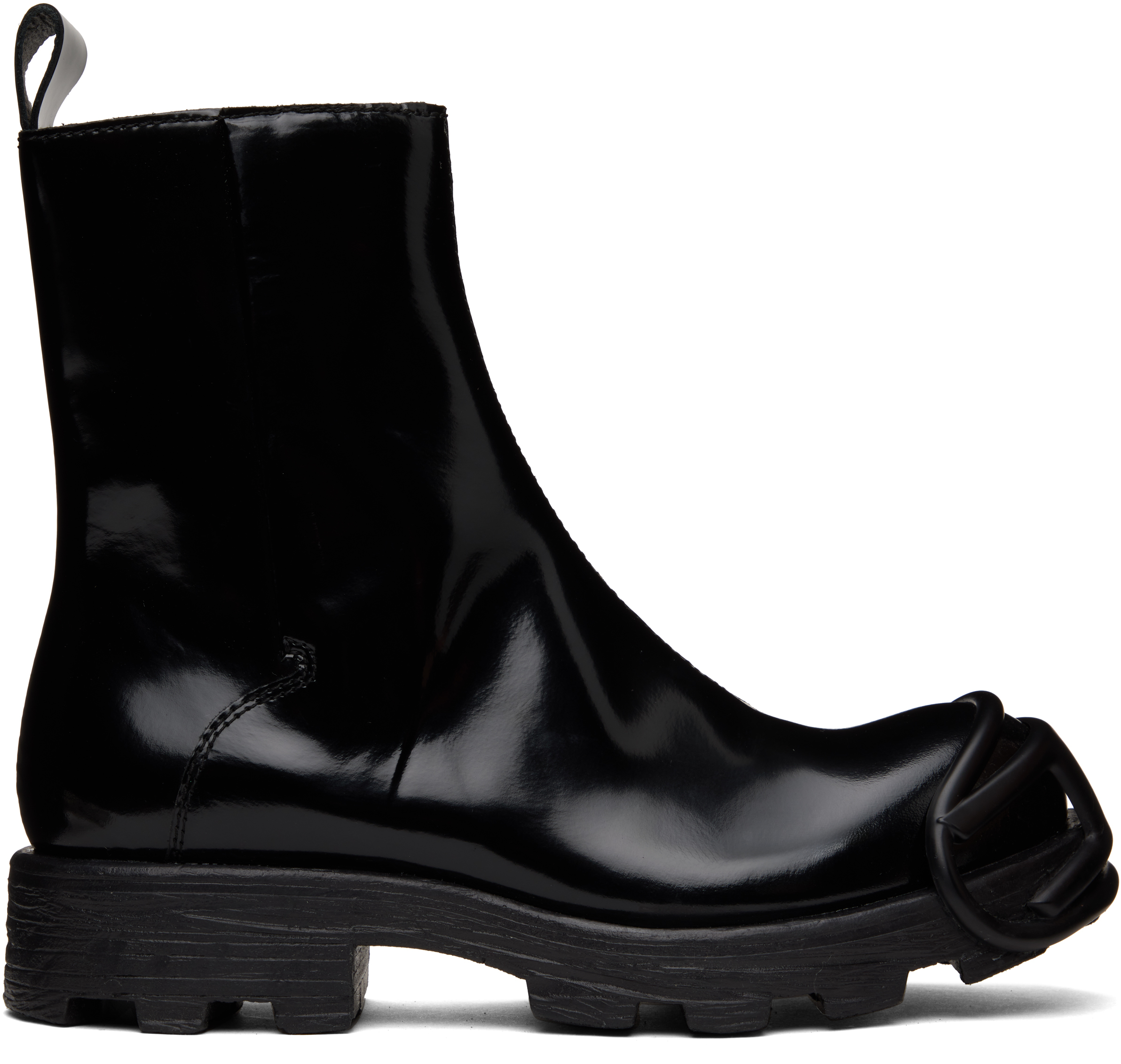 Black D-Hammer Bt Zip D Boots by Diesel on Sale