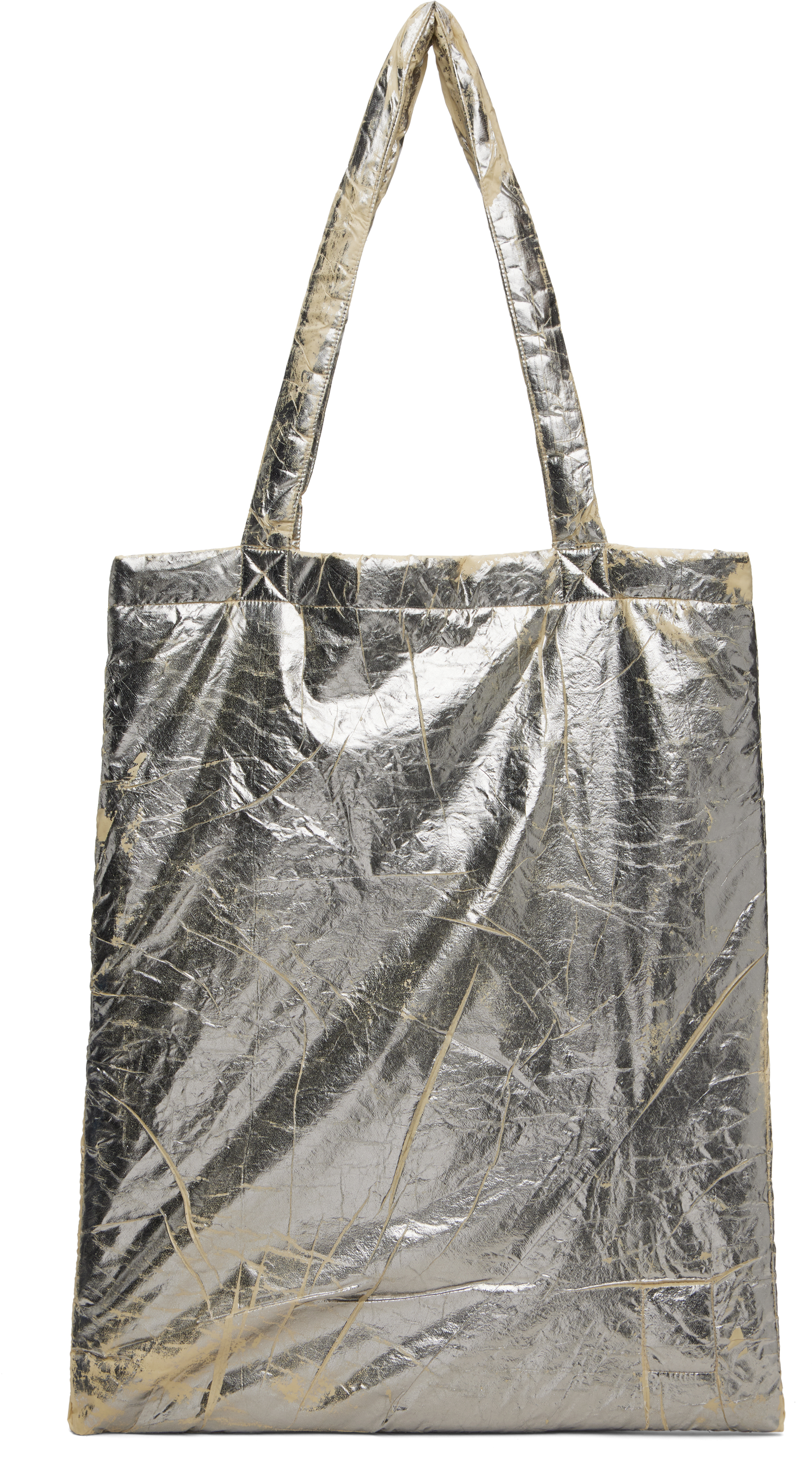 Silver Concordians Light Nylon Shopper Tote by Rick Owens DRKSHDW