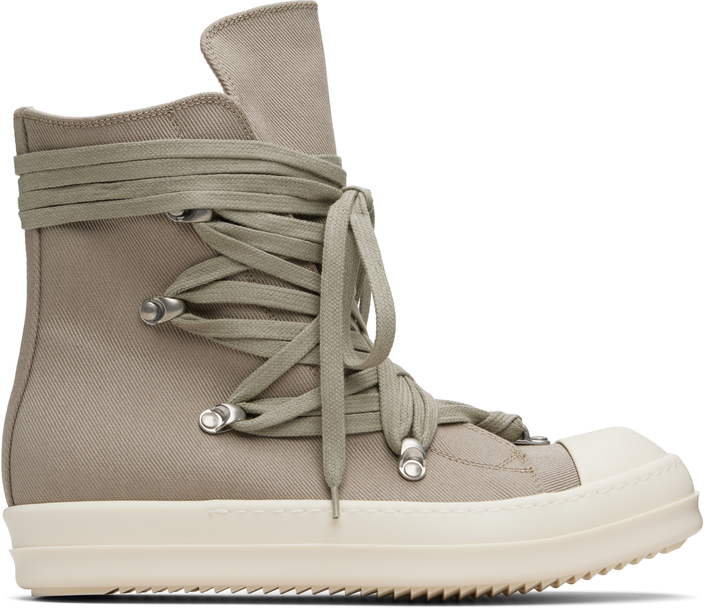 Gray Concordians Megalace Sneaks Sneakers by Rick Owens DRKSHDW on