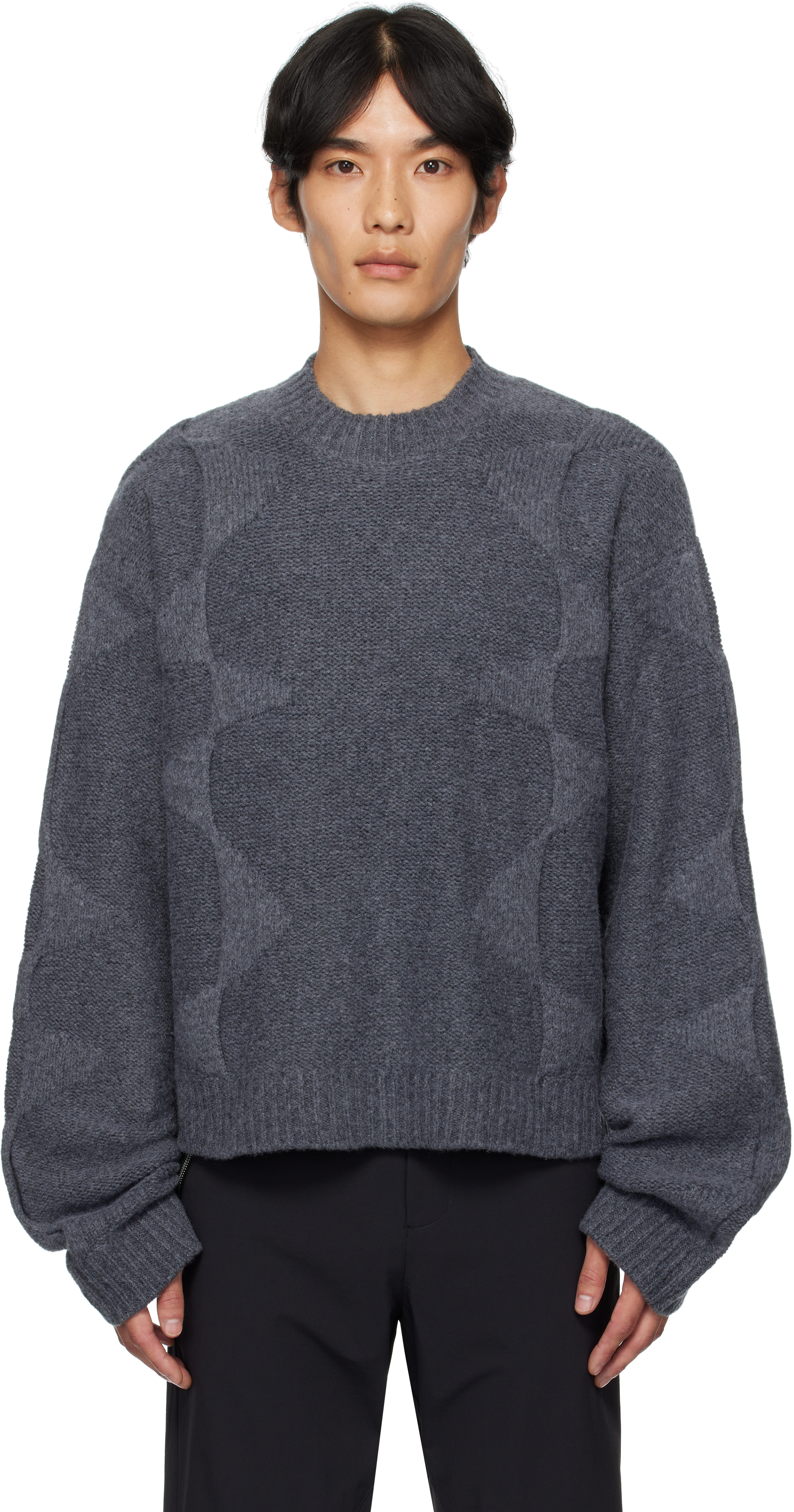 HELIOT EMILのグレー Spiral クロップド セーターがセール中