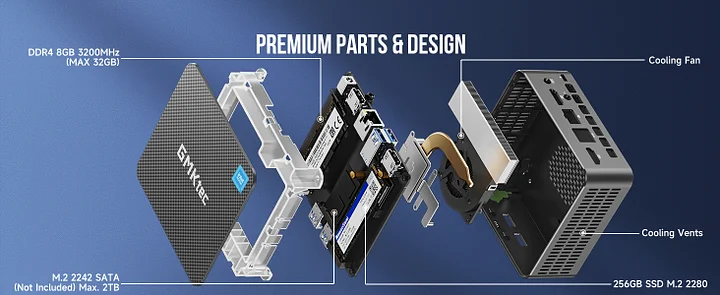 NucBox G3 Plus--Enhanced Performance Mini PC With Intel N150 Processor