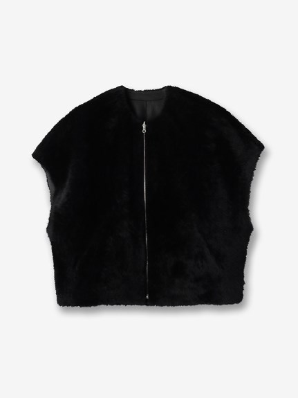 ムートン リバーシブルショートジレ（ベスト）｜CYCLAS（シクラス