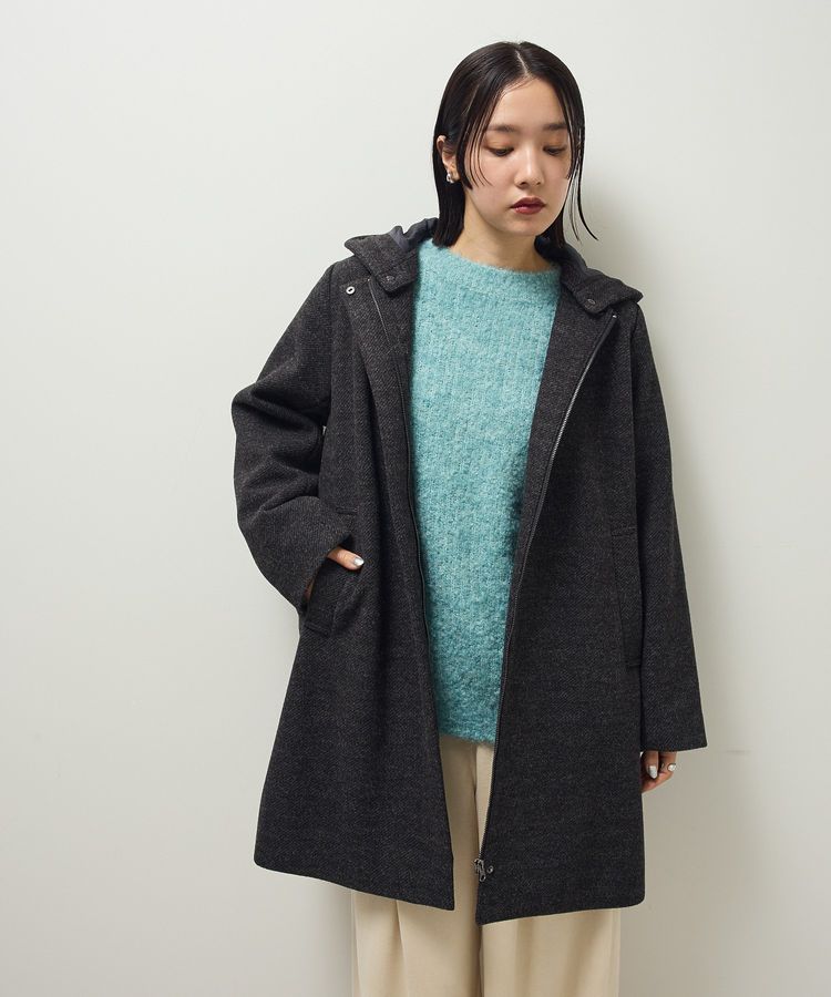 2wayフード取り外しAラインコート/Green Parks（グリーン パークス）の