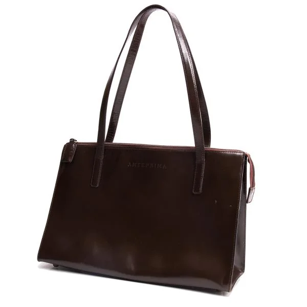 アンテプリマANTEPRIMA ロゴレザーショルダーバッグ 茶 (K-145186)