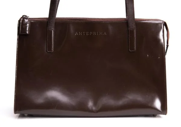 アンテプリマANTEPRIMA ロゴレザーショルダーバッグ 茶 (K-145186)