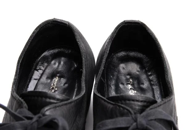 コムデギャルソンCOMME des GARCONS スクラッチ加工レザーヒール