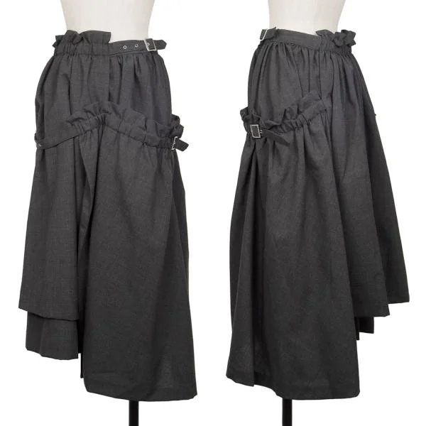 ノアール ケイ ニノミヤnoir kei ninomiya ウールダブルベルトラップ