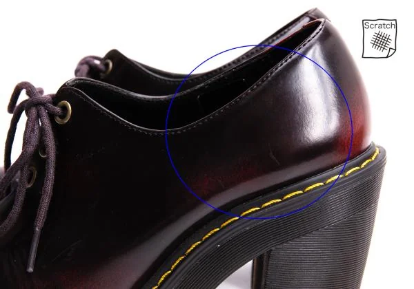 ドクターマーチンDr.Martens SALOME レザーヒールシューズ ワインUK3