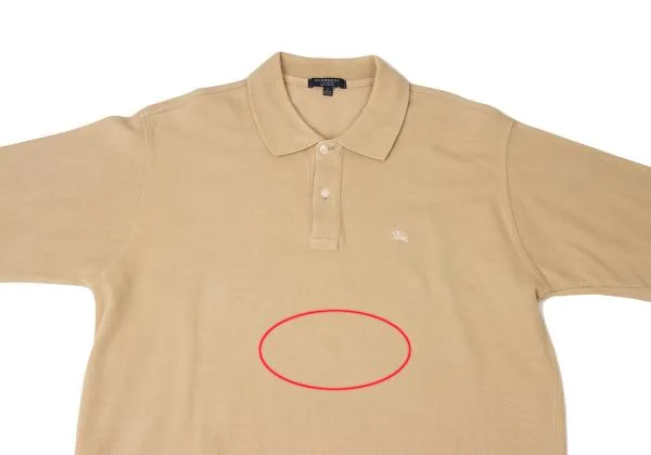 バーバリーBURBERRY LONDON ポイント刺繍鹿の子半袖ポロシャツ