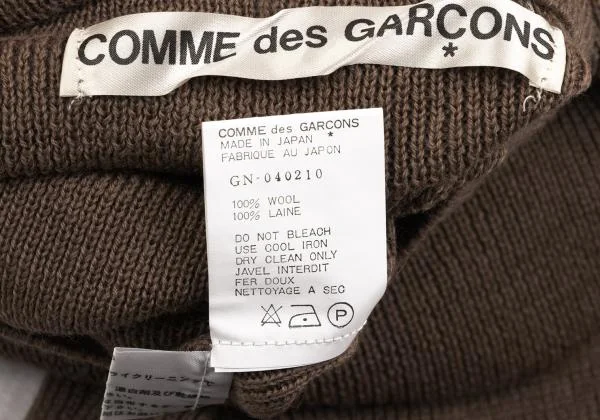 コムデギャルソンCOMME des GARCONS ウールモックネックニットセーター