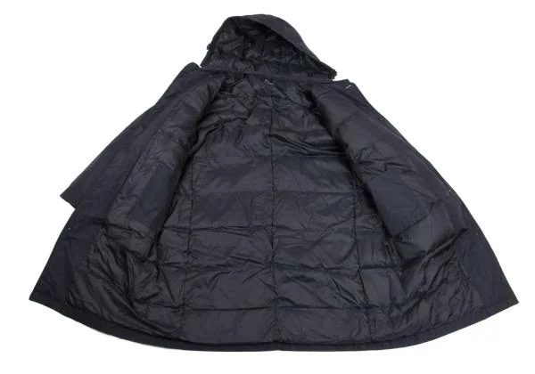 パパスプラスPapas+ フード着脱ロングダウンコート 紺LL (K-149928)