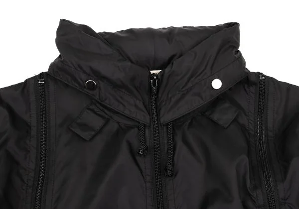 ファイナルホームFINAL HOME 多重ジップデザインナイロンジャケット 黒