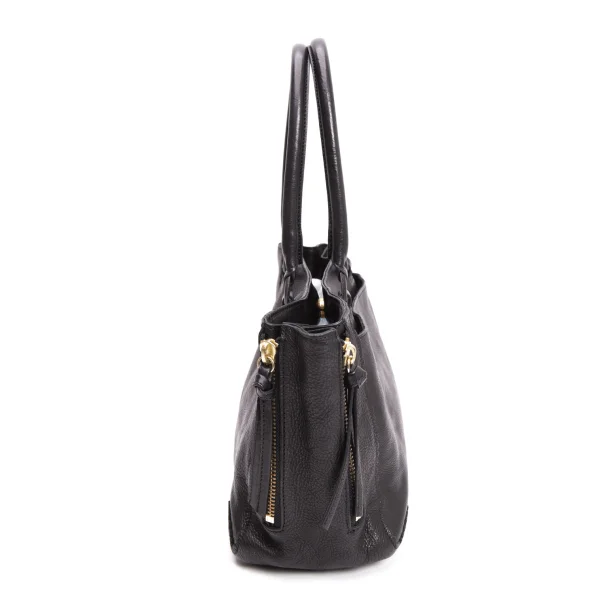 Vivienne Westwood Side Zip Leather Bag Black (K-160955)