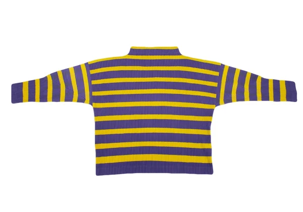 イッセイミヤケミーISSEY MIYAKE me バイカラーファインニットプリーツ