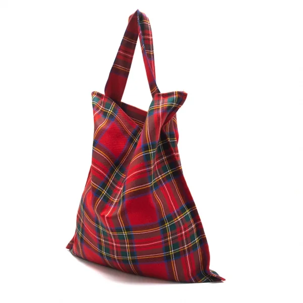 コムデギャルソンCOMME des GARCONS ウールタータンチェックトート