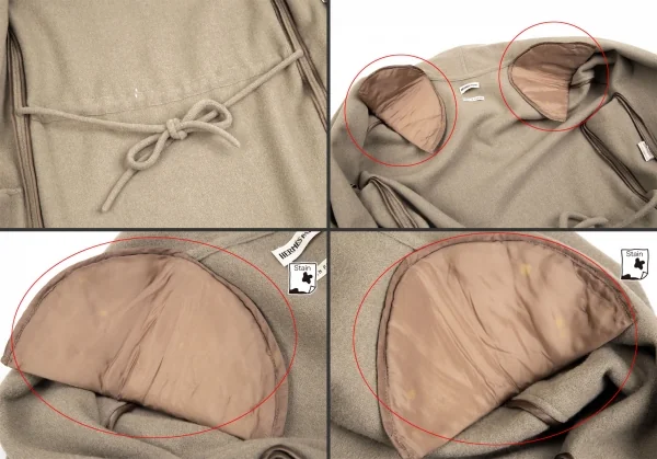 エルメスHERMES マルジェラ期 ウールショールカラーガウンコート