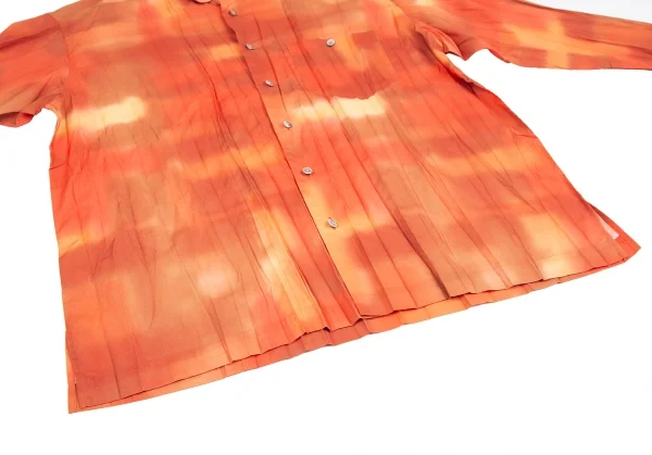 イッセイミヤケ メンISSEY MIYAKE MEN タイダイプリーツデザインシャツ