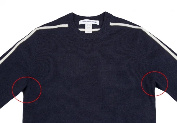 コムデギャルソン シャツCOMME des GARCONS SHIRT ライン切替ウール