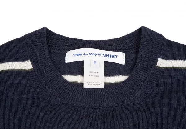 コムデギャルソン シャツCOMME des GARCONS SHIRT ライン切替ウール
