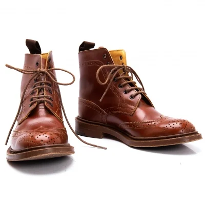 トリッカーズTricker's L5411 レザーカントリーブーツ 茶6(24cm位) (K