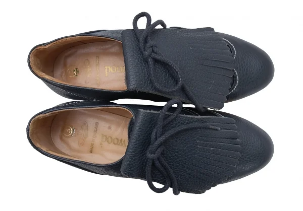 Vivienne Westwood ROCKING HORSE GOLF Leather Tassel Shoes Navy 3