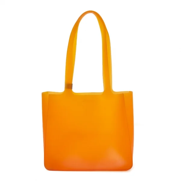 シャネルCHANEL ロゴラバートートバッグ オレンジ (K-127165)